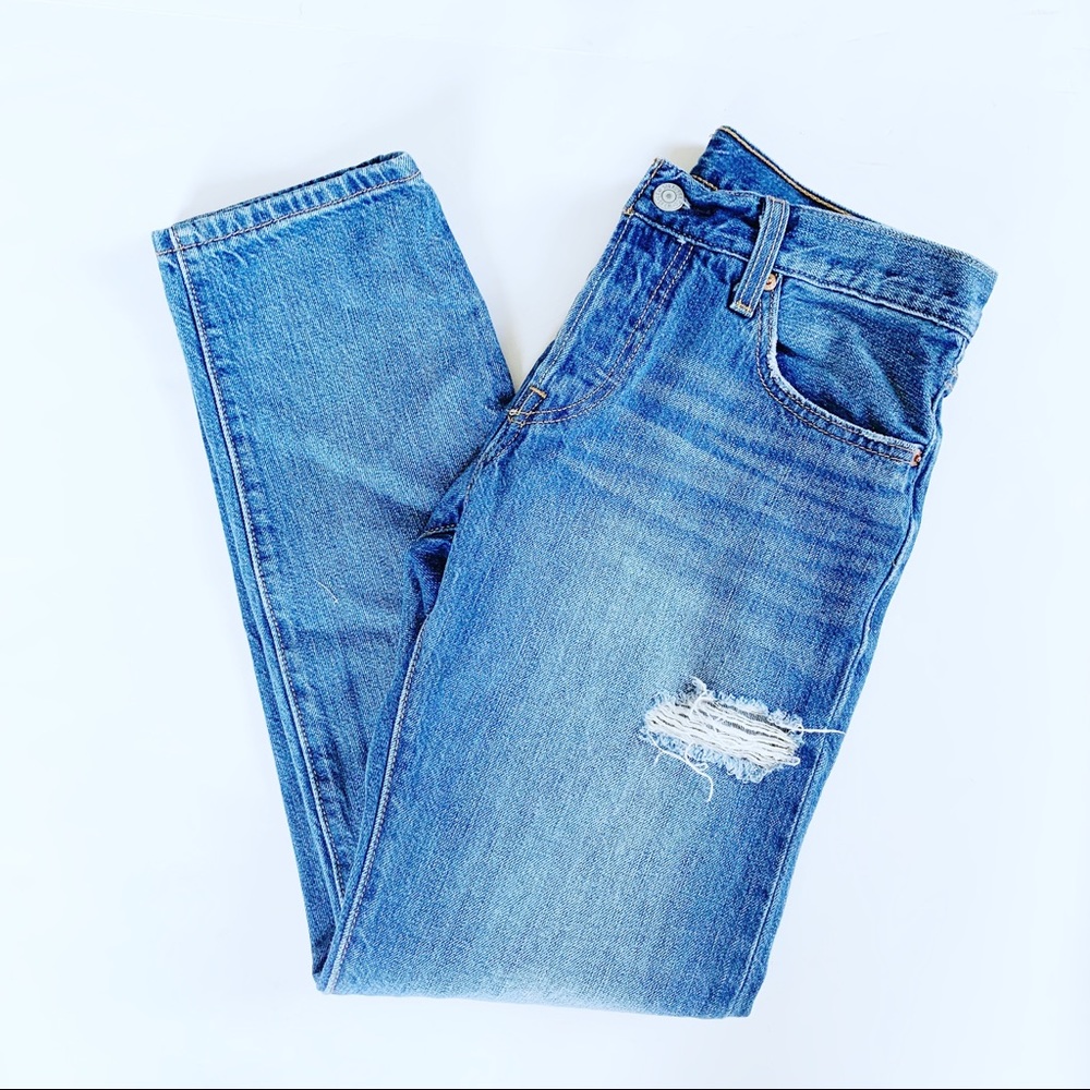 Levi’s 501 Original Fit Distressed Jeans High Rise